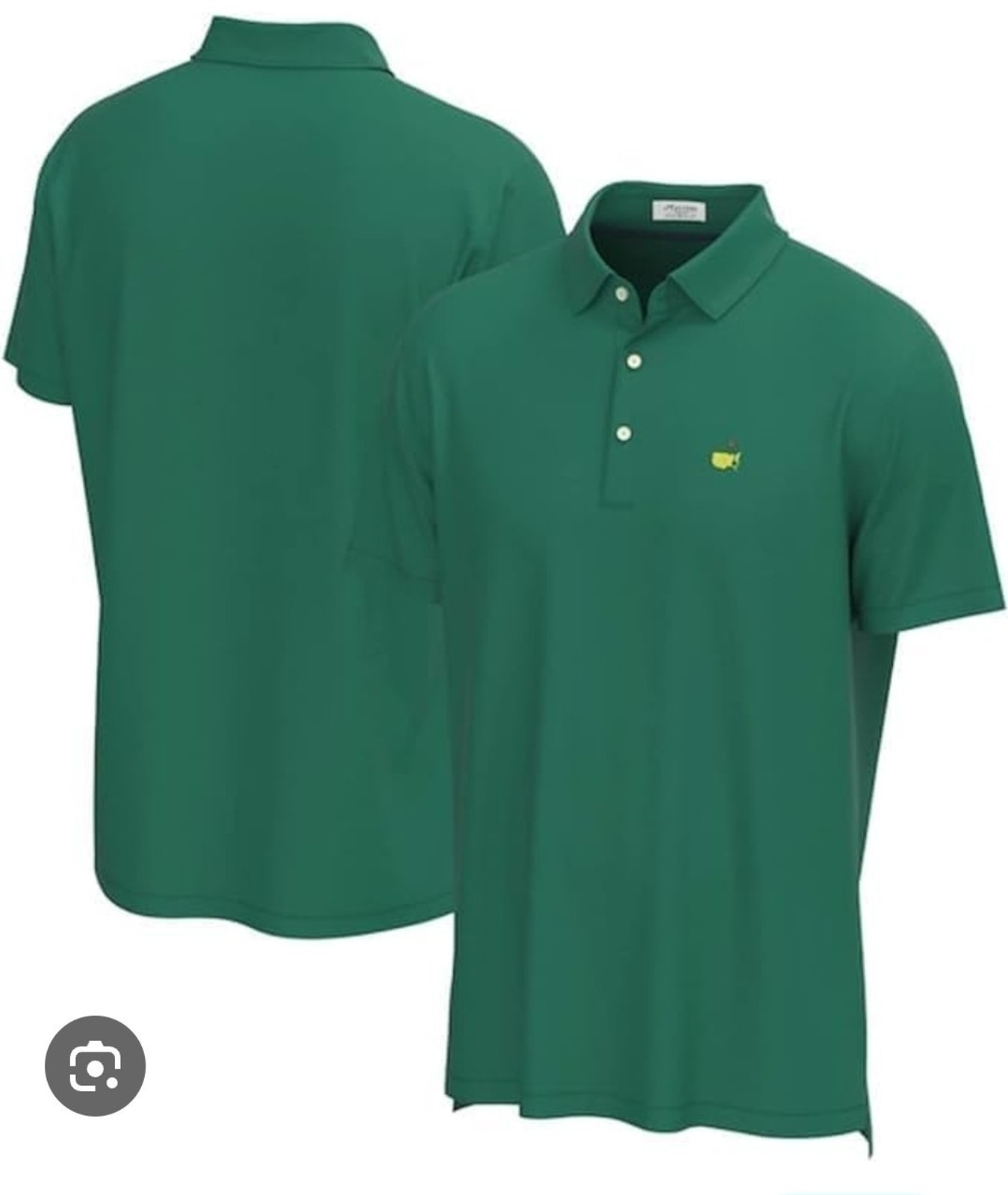 Official Masters Performance Green Golf Polo Shirt Tournament Logo Mens Medium M